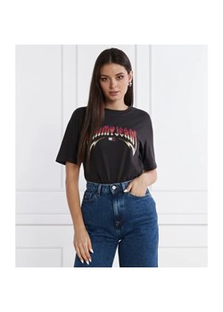 Tommy Jeans T-shirt WASHED TJ ROCK | Relaxed fit ze sklepu Gomez Fashion Store w kategorii Bluzki damskie - zdjęcie 184349954