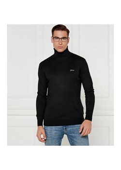 GUESS Golf EBENEZER | Slim Fit | z dodatkiem jedwabiu ze sklepu Gomez Fashion Store w kategorii Swetry męskie - zdjęcie 184349971