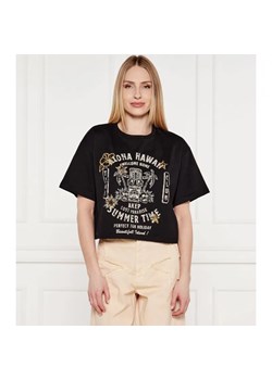 AKEP T-shirt TIKI CLUB | Cropped Fit ze sklepu Gomez Fashion Store w kategorii Bluzki damskie - zdjęcie 184350123