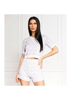 Pinko Bluzka MODESTO MAGLIA JACQUARD MONOGR | Cropped Fit ze sklepu Gomez Fashion Store w kategorii Bluzki damskie - zdjęcie 184350212