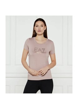 EA7 T-shirt | Slim Fit ze sklepu Gomez Fashion Store w kategorii Bluzki damskie - zdjęcie 184350520