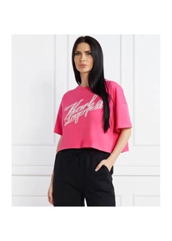 Karl Lagerfeld T-shirt | Cropped Fit ze sklepu Gomez Fashion Store w kategorii Bluzki damskie - zdjęcie 184351230