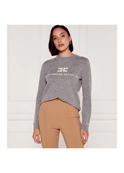 Elisabetta Franchi Wełniany sweter | Regular Fit | z dodatkiem kaszmiru ze sklepu Gomez Fashion Store w kategorii Swetry damskie - zdjęcie 184351232