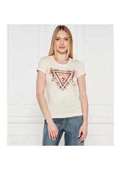 GUESS T-shirt FLOWERS | Slim Fit - id: GJ254W000008O78 - marki Guess - 184351342 GUESS T-shirt FLOWERS | Slim Fit ze sklepu Gomez Fashion Store w kategorii Bluzki damskie - zdjęcie 184351342