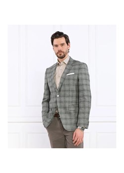 BOSS BLACK Wełniana marynarka H-Hutson-231 | Slim Fit | z dodatkiem lnu ze sklepu Gomez Fashion Store w kategorii Marynarki męskie - zdjęcie 184351350