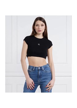 Calvin Klein Jeans Top OPEN BACK TIED | Slim Fit ze sklepu Gomez Fashion Store w kategorii Bluzki damskie - zdjęcie 184351413