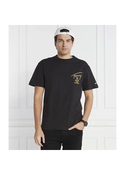 Tommy Jeans T-shirt GOLD SIGNATURE BACK | Regular Fit ze sklepu Gomez Fashion Store w kategorii T-shirty męskie - zdjęcie 184351744
