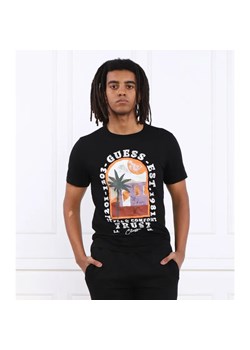GUESS T-shirt PALM WINDOW | Slim Fit ze sklepu Gomez Fashion Store w kategorii T-shirty męskie - zdjęcie 184351942