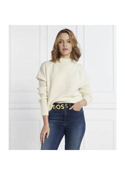 BOSS BLACK Wełniany sweter Foltin | Regular Fit ze sklepu Gomez Fashion Store w kategorii Swetry damskie - zdjęcie 184352091