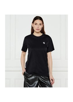 Karl Lagerfeld T-shirt IKON PATCH | Relaxed fit ze sklepu Gomez Fashion Store w kategorii Bluzki damskie - zdjęcie 184352273