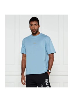 Hugo Blue T-shirt Nalono | Relaxed fit ze sklepu Gomez Fashion Store w kategorii T-shirty męskie - zdjęcie 184352473