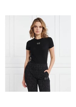 EA7 T-shirt | Slim Fit ze sklepu Gomez Fashion Store w kategorii Bluzki damskie - zdjęcie 184352892