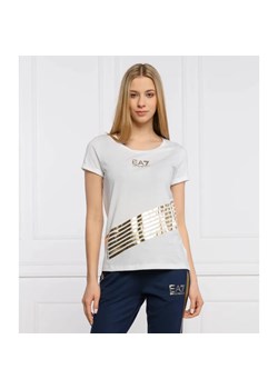 EA7 T-shirt | Regular Fit ze sklepu Gomez Fashion Store w kategorii Bluzki damskie - zdjęcie 184353381
