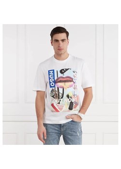 Hugo Blue T-shirt Narcado | Regular Fit ze sklepu Gomez Fashion Store w kategorii T-shirty męskie - zdjęcie 184353540
