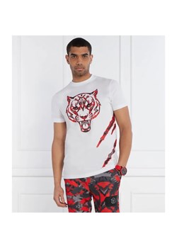 Plein Sport T-shirt Tiger | Regular Fit ze sklepu Gomez Fashion Store w kategorii T-shirty męskie - zdjęcie 184354353