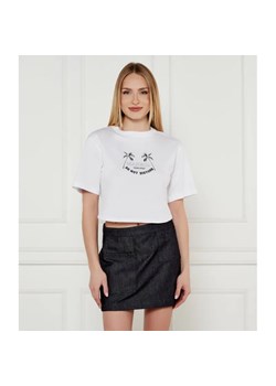 MAX&Co. T-shirt BABELE OPTICAL | Cropped Fit ze sklepu Gomez Fashion Store w kategorii Bluzki damskie - zdjęcie 184354562