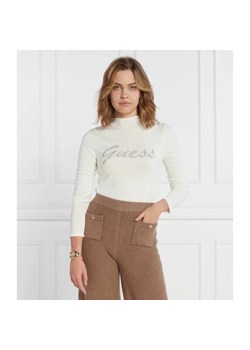 GUESS Bluzka RHINESTONE LOGO | Regular Fit ze sklepu Gomez Fashion Store w kategorii Bluzki damskie - zdjęcie 184355123