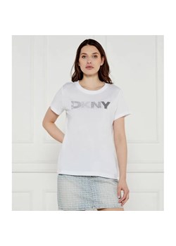 DKNY T-shirt | Regular Fit ze sklepu Gomez Fashion Store w kategorii Bluzki damskie - zdjęcie 184355154