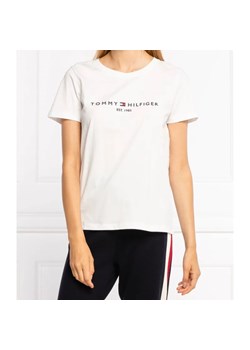 Tommy Hilfiger T-shirt | Regular Fit ze sklepu Gomez Fashion Store w kategorii Bluzki damskie - zdjęcie 184355163