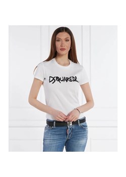 Dsquared2 T-shirt | Regular Fit ze sklepu Gomez Fashion Store w kategorii Bluzki damskie - zdjęcie 184355402