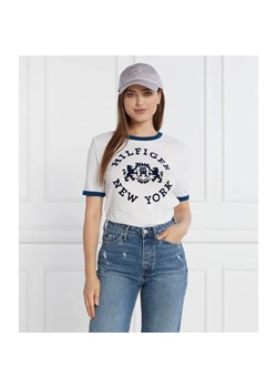 Tommy Hilfiger T-shirt | Regular Fit ze sklepu Gomez Fashion Store w kategorii Bluzki damskie - zdjęcie 184355491