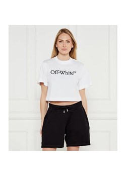 OFF-WHITE T-shirt | Cropped Fit ze sklepu Gomez Fashion Store w kategorii Bluzki damskie - zdjęcie 184355512