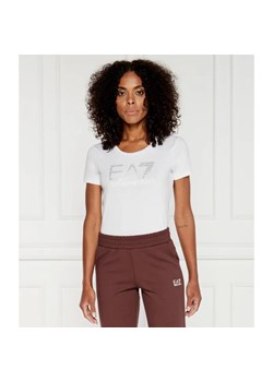EA7 T-shirt | Regular Fit ze sklepu Gomez Fashion Store w kategorii Bluzki damskie - zdjęcie 184355682