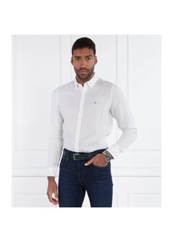 Tommy Hilfiger Lniana koszula FIL COUPE SF | Slim Fit ze sklepu Gomez Fashion Store w kategorii Koszule męskie - zdjęcie 184355693