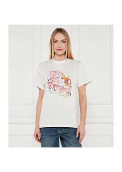HUGO T-shirt Vintage | Regular Fit ze sklepu Gomez Fashion Store w kategorii Bluzki damskie - zdjęcie 184355761
