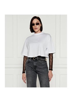 Pinko T-shirt | Cropped Fit ze sklepu Gomez Fashion Store w kategorii Bluzki damskie - zdjęcie 184355773