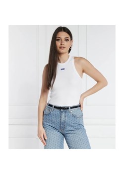 Hugo Blue Top Easy Tank | Slim Fit ze sklepu Gomez Fashion Store w kategorii Bluzki damskie - zdjęcie 184355914