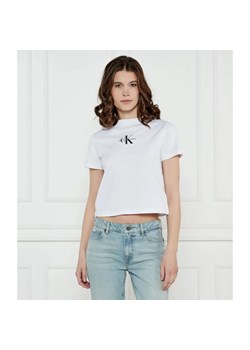 Calvin Klein Jeans T-shirt BABY | Cropped Fit ze sklepu Gomez Fashion Store w kategorii Bluzki damskie - zdjęcie 184355980