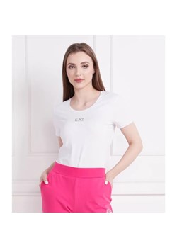 EA7 T-shirt | Regular Fit ze sklepu Gomez Fashion Store w kategorii Bluzki damskie - zdjęcie 184356180
