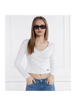Hugo Blue Bluzka Darimina_B | Slim Fit ze sklepu Gomez Fashion Store w kategorii Bluzki damskie - zdjęcie 184356252