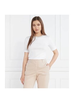 Peserico Wełniany t-shirt | Regular Fit | z dodatkiem jedwabiu ze sklepu Gomez Fashion Store w kategorii Bluzki damskie - zdjęcie 184356302