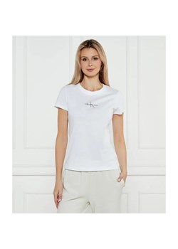 Calvin Klein Jeans T-shirt | Slim Fit ze sklepu Gomez Fashion Store w kategorii Bluzki damskie - zdjęcie 184356401