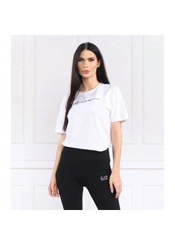 EA7 T-shirt | Regular Fit ze sklepu Gomez Fashion Store w kategorii Bluzki damskie - zdjęcie 184356494