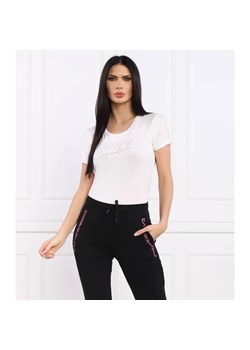 EA7 T-shirt | Slim Fit ze sklepu Gomez Fashion Store w kategorii Bluzki damskie - zdjęcie 184356623