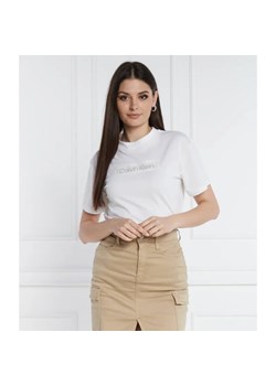 Calvin Klein T-shirt | Regular Fit ze sklepu Gomez Fashion Store w kategorii Bluzki damskie - zdjęcie 184356800
