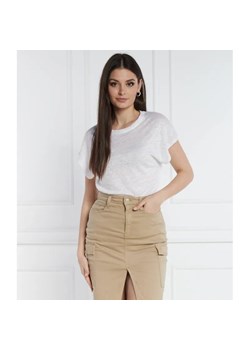 Calvin Klein Lniany t-shirt | Relaxed fit ze sklepu Gomez Fashion Store w kategorii Bluzki damskie - zdjęcie 184357051