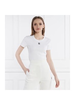 HUGO T-shirt Delanor | Slim Fit ze sklepu Gomez Fashion Store w kategorii Bluzki damskie - zdjęcie 184357073