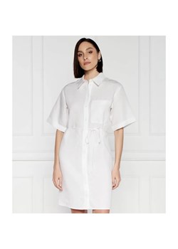Calvin Klein Sukienka | z dodatkiem lnu ze sklepu Gomez Fashion Store w kategorii Sukienki - zdjęcie 184357202