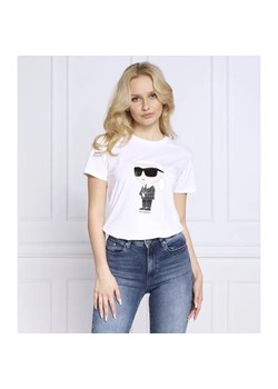 Karl Lagerfeld T-shirt ikonik 2.0 | Regular Fit ze sklepu Gomez Fashion Store w kategorii Bluzki damskie - zdjęcie 184357212