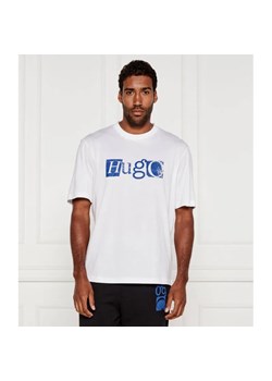 Hugo Blue T-shirt Nugix | Loose fit ze sklepu Gomez Fashion Store w kategorii T-shirty męskie - zdjęcie 184357360