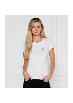 Calvin Klein Jeans T-shirt | Slim Fit ze sklepu Gomez Fashion Store w kategorii Bluzki damskie - zdjęcie 184357432