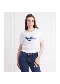 Pepe Jeans London T-shirt GOLDIE | Regular Fit ze sklepu Gomez Fashion Store w kategorii Bluzki damskie - zdjęcie 184357551