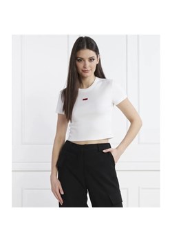 HUGO T-shirt Deluisa_1 | Cropped Fit ze sklepu Gomez Fashion Store w kategorii Bluzki damskie - zdjęcie 184357552