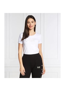 EA7 T-shirt | Regular Fit ze sklepu Gomez Fashion Store w kategorii Bluzki damskie - zdjęcie 184357600