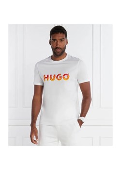 HUGO T-shirt Danda | Regular Fit ze sklepu Gomez Fashion Store w kategorii T-shirty męskie - zdjęcie 184357724