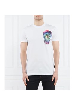 Philipp Plein T-shirt | Round Neck SS Glass Skull | Regular Fit ze sklepu Gomez Fashion Store w kategorii T-shirty męskie - zdjęcie 184357750